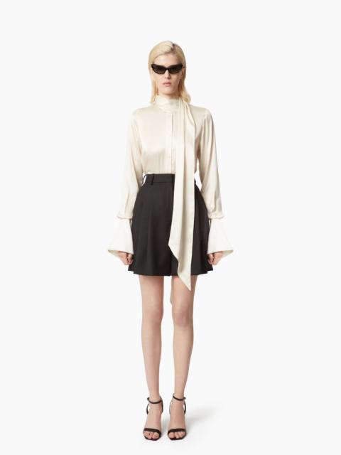 NINA RICCI SATIN LAVALIERE SHIRT
