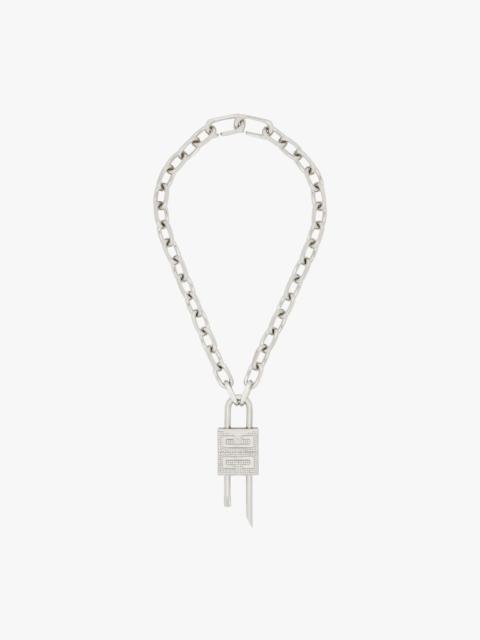 Givenchy LOCK NECKLACE WITH CRYSTALS