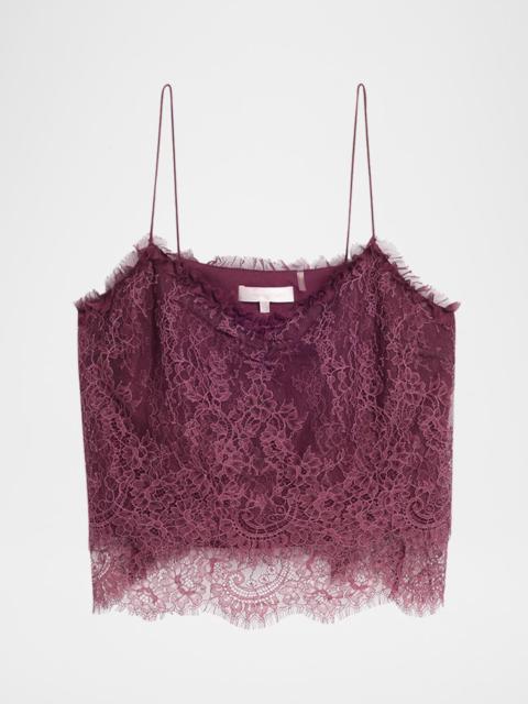 LoveShackFancy Ferni Floral Lace Tank Top