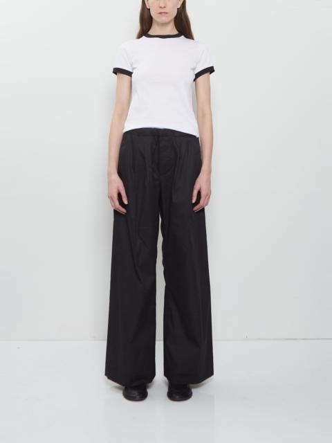 META CAMPANIA COLLECTIVE Traced Pleated Light Cotton Popeline Trousers