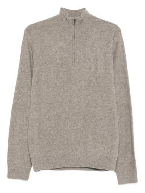 Vince zip mock-neck sweater