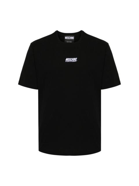 logo-embroidered cotton T-shirt