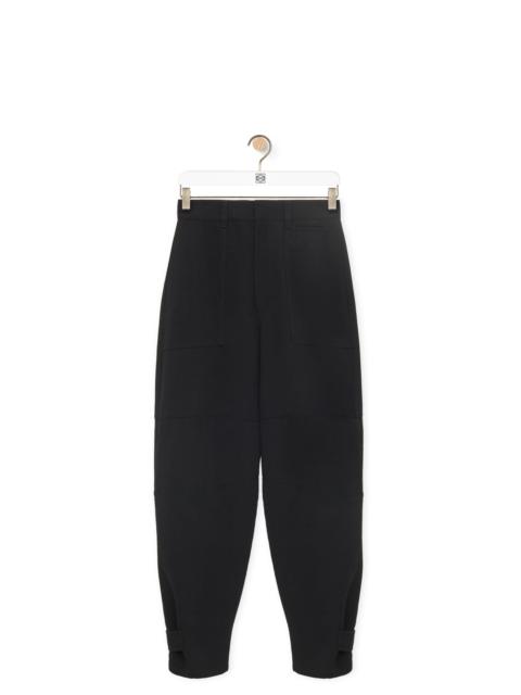 Loewe Cargo trousers in viscose and linen