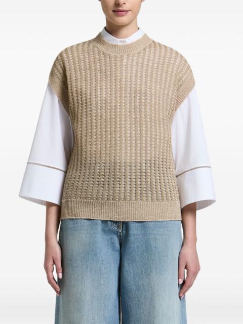 PESERICO open-knit vest