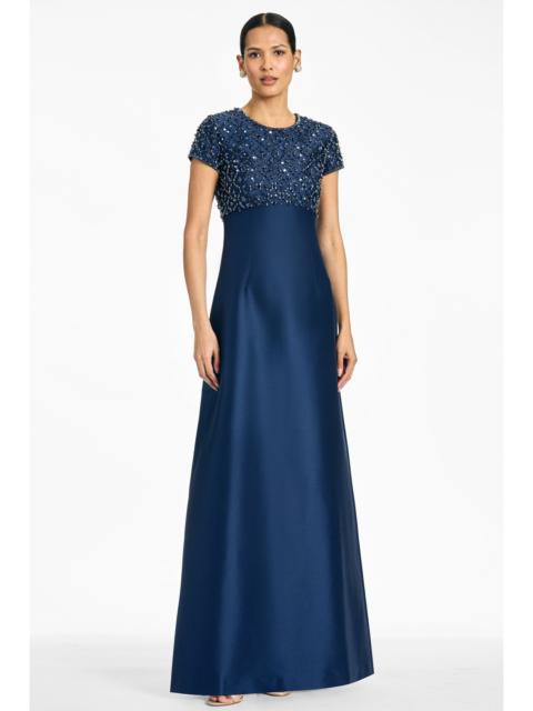 SACHIN & BABI EMBELLISHED AMSTERDAM GOWN - NIGHT SKY