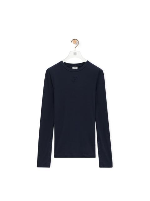 Long sleeve top in modal