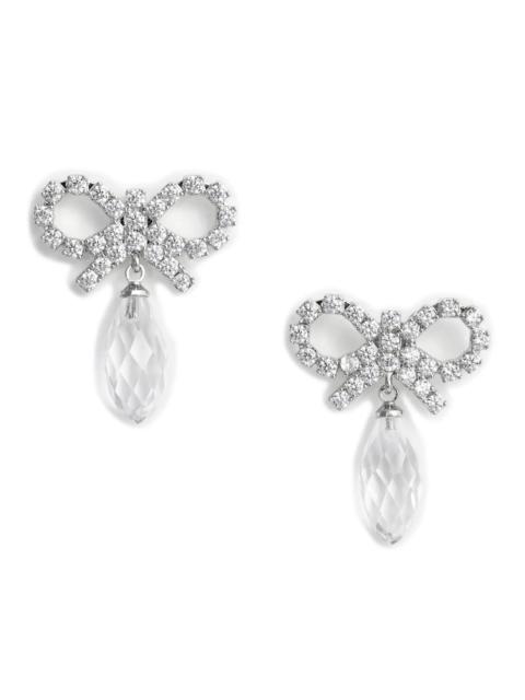 self-portrait Self-portrait Bow Crystal-embellishment Earrings