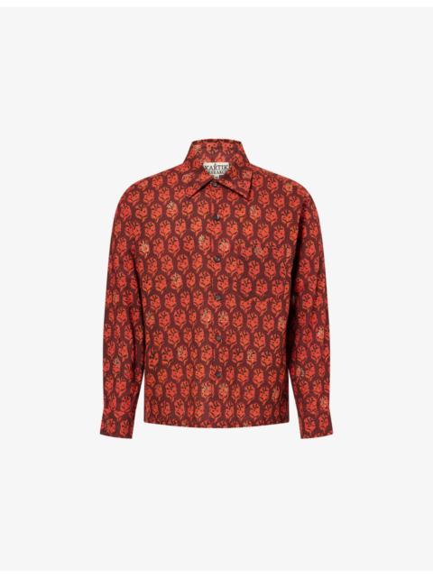 KARTIK RESEARCH Patterned Box Cotton Shirt