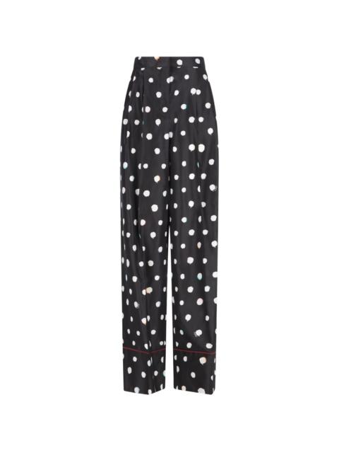 FENDI polka-dot trousers