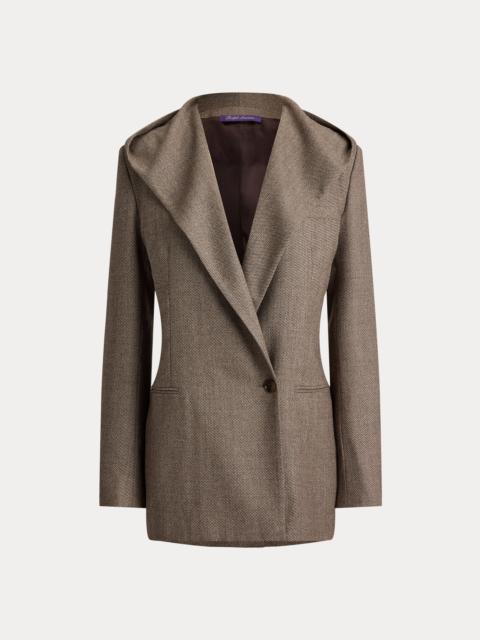 Ralph Lauren Stassie Birdseye Tweed Jacket