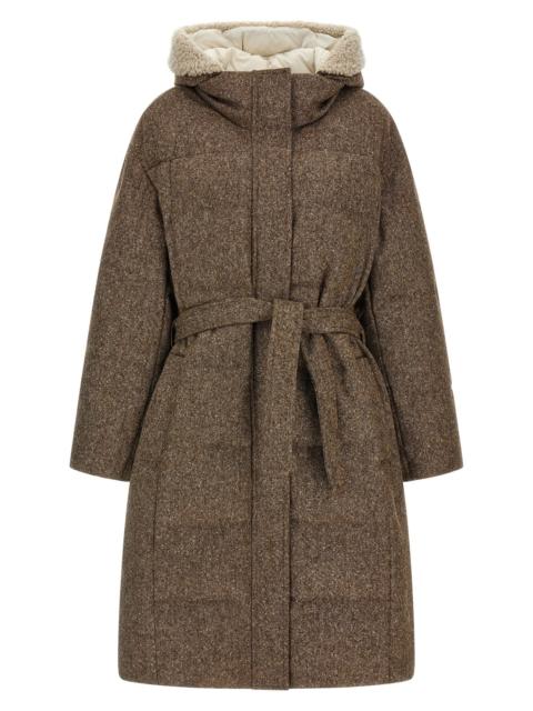 Brunello Cucinelli 'Shiny Zipper Pull' Down Jacket