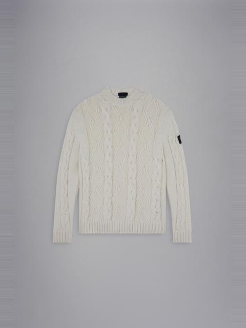 Paul & Shark WOOL CABLE KNIT SWEATER