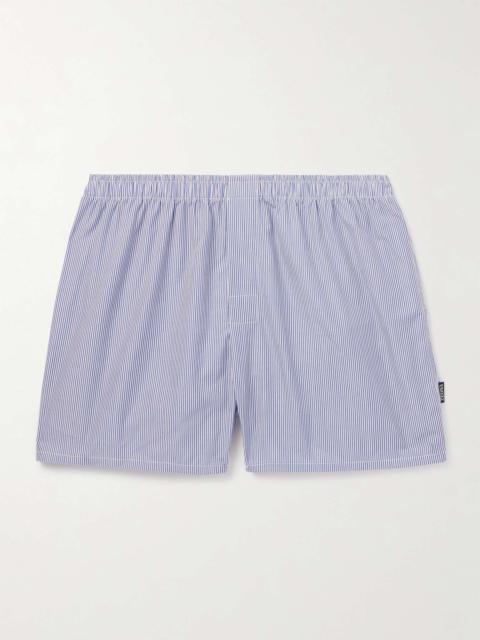 ZEGNA Striped Cotton-Poplin Boxer Shorts
