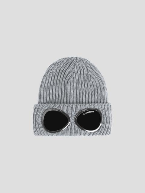 C.P. Company Extra Fine Merino Wool Goggle Beanie REVERSIBLE