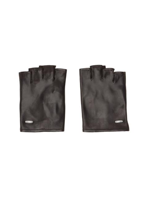 Our Legacy Brown Biker Gloves