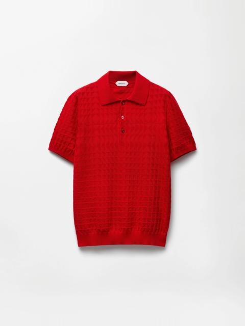 VERSACE Wool Knit Polo