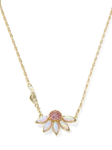 KENDRA SCOTT Anya Flower Gold Short Pendant Necklace