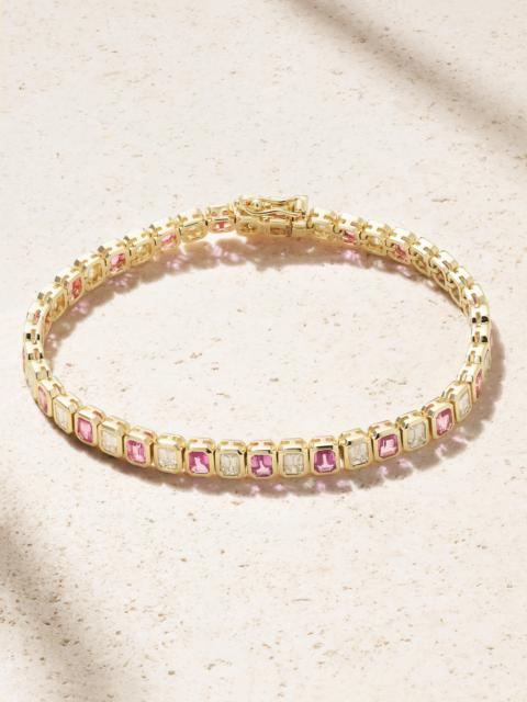 ANITA KO 18-karat Gold, Sapphire And Diamond Tennis Bracelet