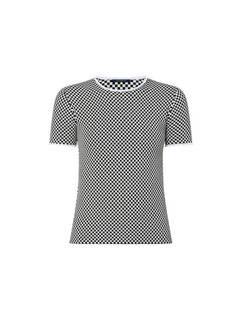 Louis Vuitton Micro Check Knit Top