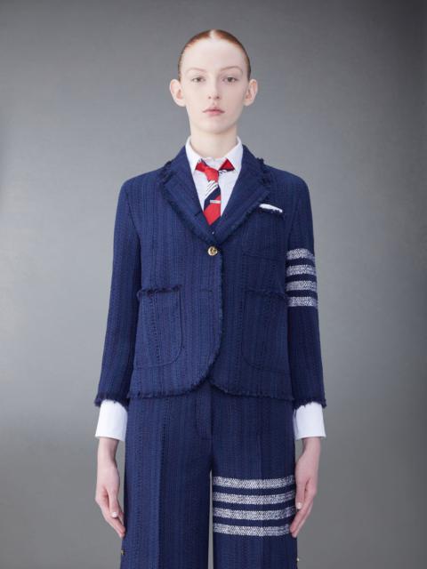 Thom Browne 4 Bar-stripe tweed jacket