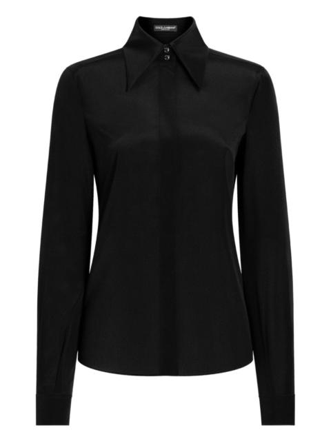 Dolce & Gabbana pointed-collar shirt