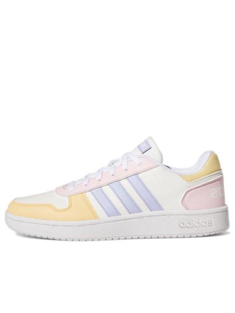 (WMNS) adidas Neo Hoops 2.0 'White Yellow Pink' GY5903