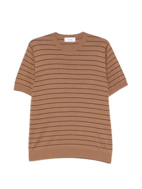 LARDINI striped knit T-shirt