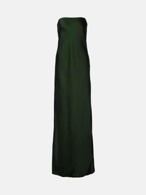 NORMA KAMALI Strapless satin gown