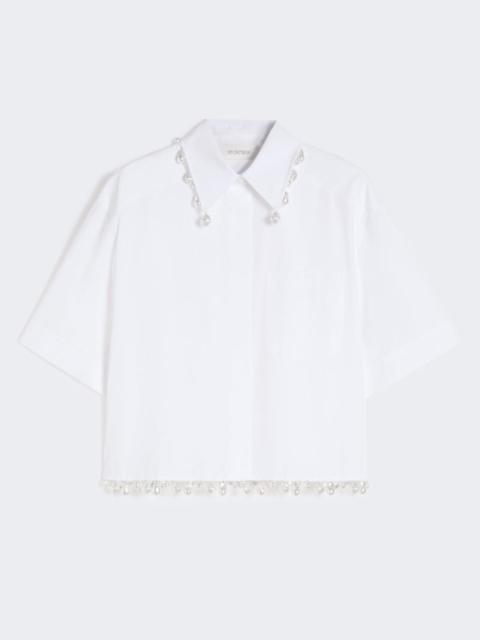 Sportmax Boxy cotton shirt - optical white