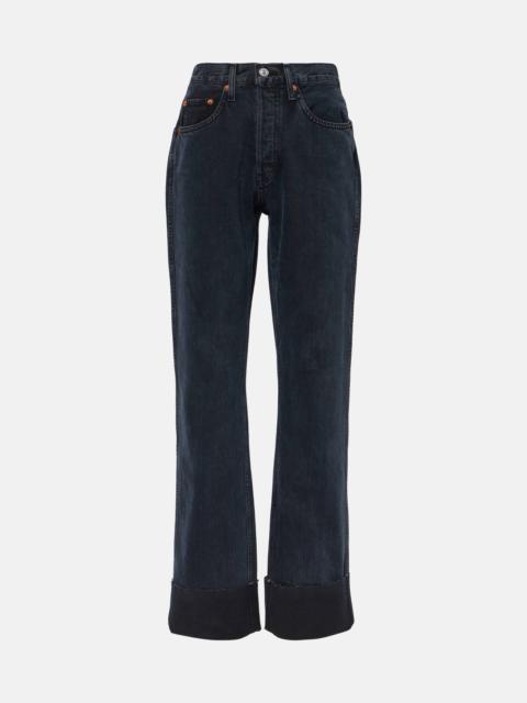 RE/DONE High-rise straight jeans