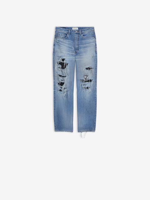 BALENCIAGA Ripped Regular Pants