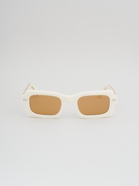 Marni WHITE ACETATE LAKE VOSTOK SUNGLASSES