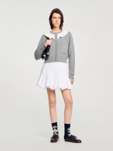 Sandro CARDIGAN WITH CONTRAST COLLAR