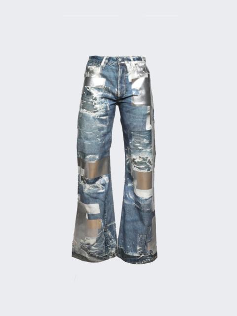 Acne Studios Printed Jeans Mid Blue
