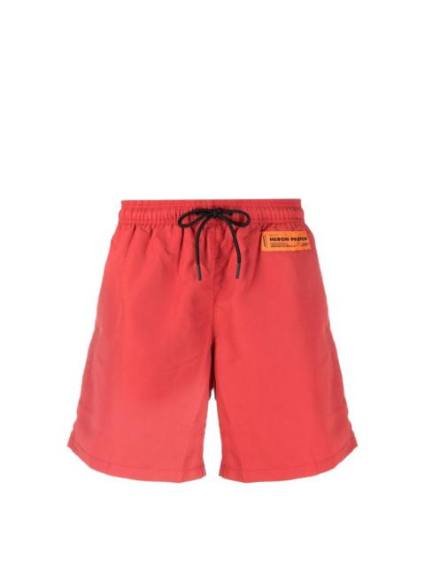 Heron Preston logo-patch drawstring swimming trunks