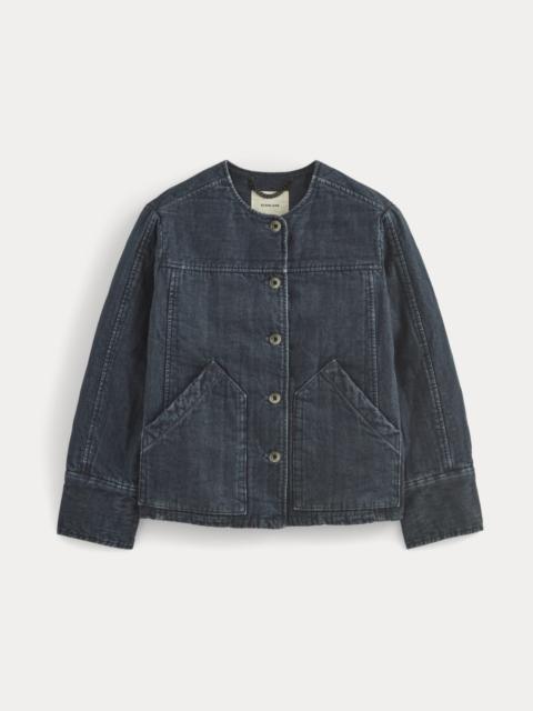 EVERLANE DENIM QUILTED BARREL JACKET