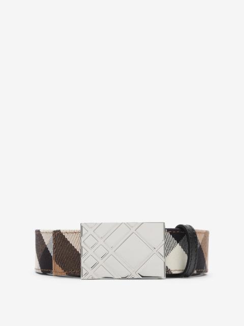 Burberry Reversible Engraved Check Belt