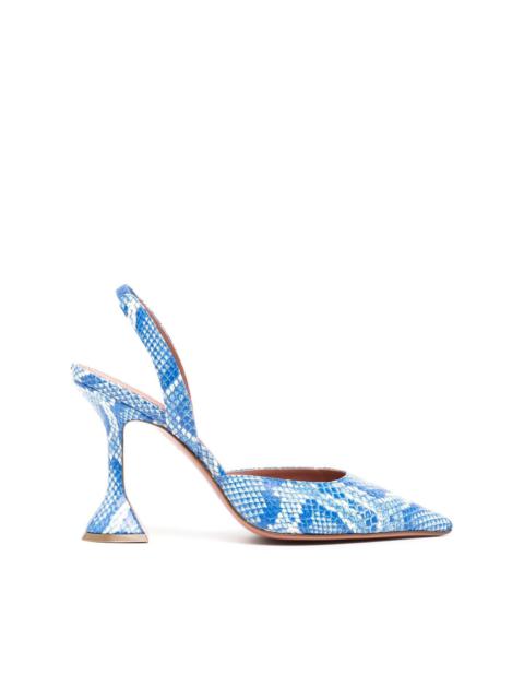 Holli 100mm slingback pumps