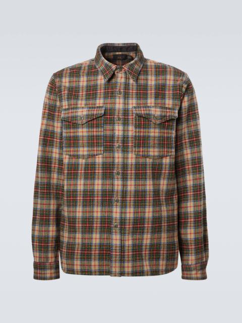 RRL by Ralph Lauren Plaid wool and cotton-blend twill shirt