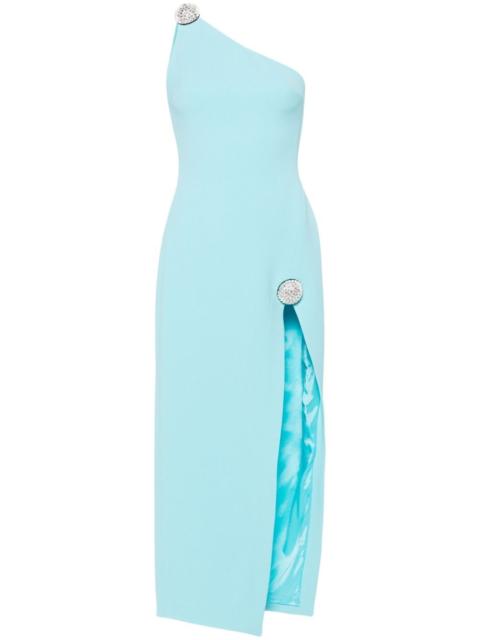 David Koma Crystal Ball one-shoulder midi dress