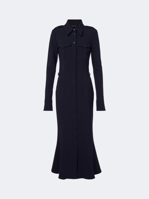 MUGLER Wool-blend shirt dress