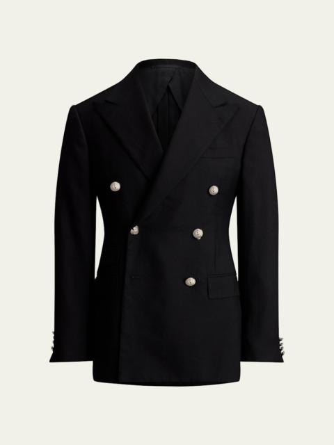 Ralph Lauren Men's Cashmere and Wool Peak Lapel Double-Breasted Blazer