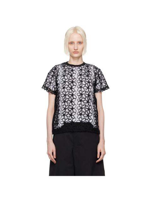 TAO Comme Des Garçons Black Paneled T-Shirt