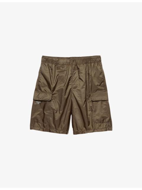 Prada Re Nylon Patch-Pocket Swim Shorts