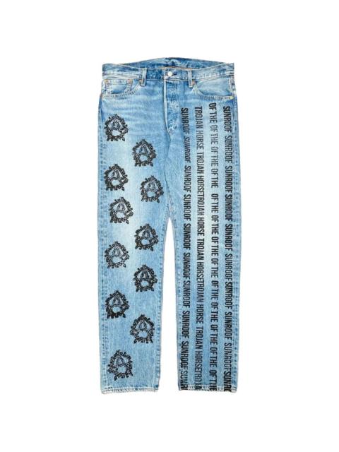 DENIM TEARS x Levi's x Virgil Abloh Sunroof of the Trojan Horse jeans