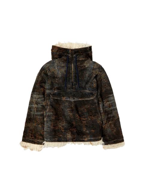 Diesel D-ARAK-FSF coated jacquard denim anorak