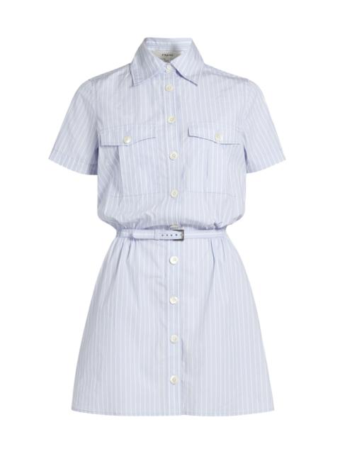 FRAME Women's The Striped Safari Dress - Oxford Blue Multi