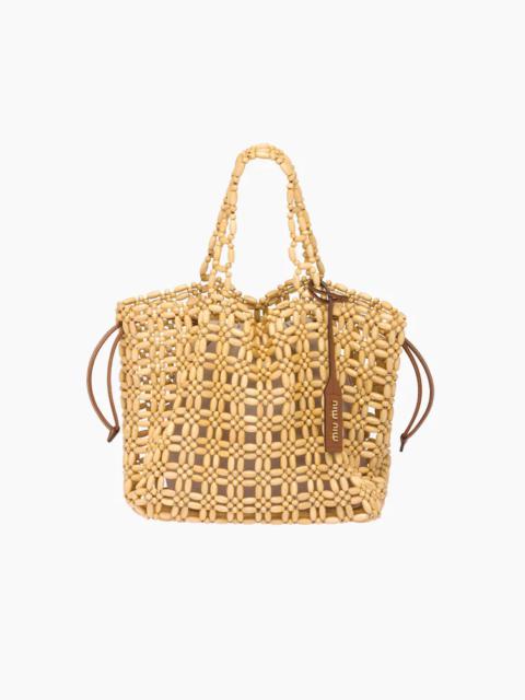 Miu Miu Wood bead handbag