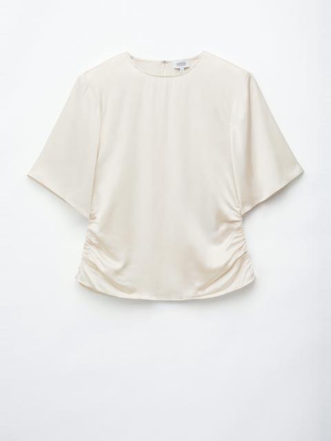 & Other Stories Pleated Side Slim Blouse
