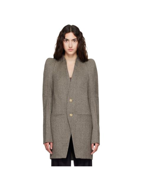 Rick Owens Gray Tower Metro Blazer